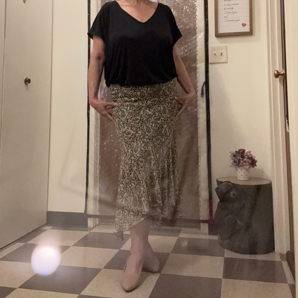 Black and White Patterned Dress